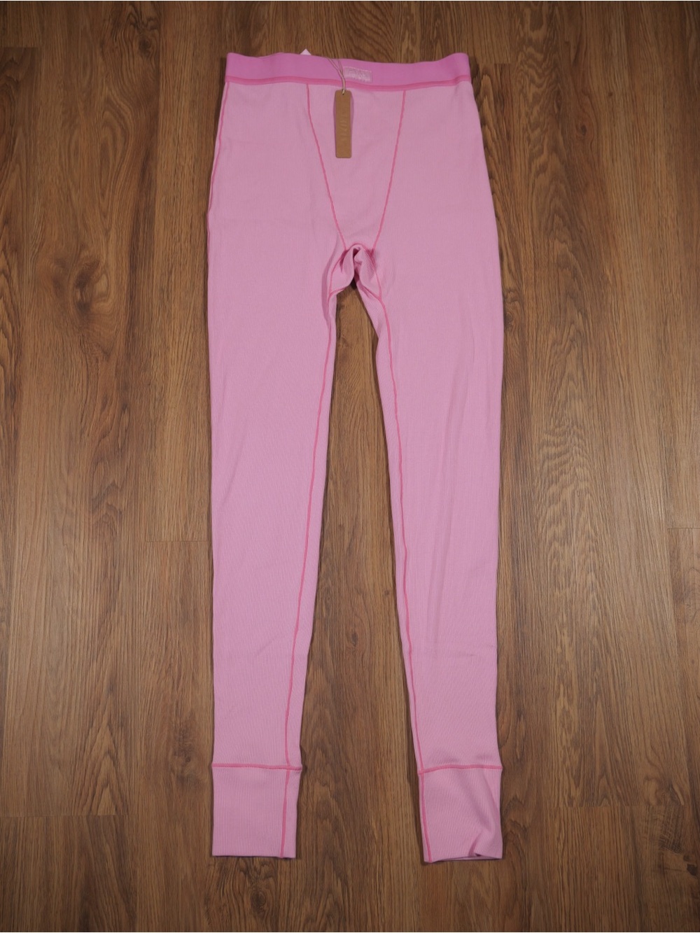 NWT SKIMS Cotton Rib Legging Bubble Gum Pink Size Small AP-LEG-0039